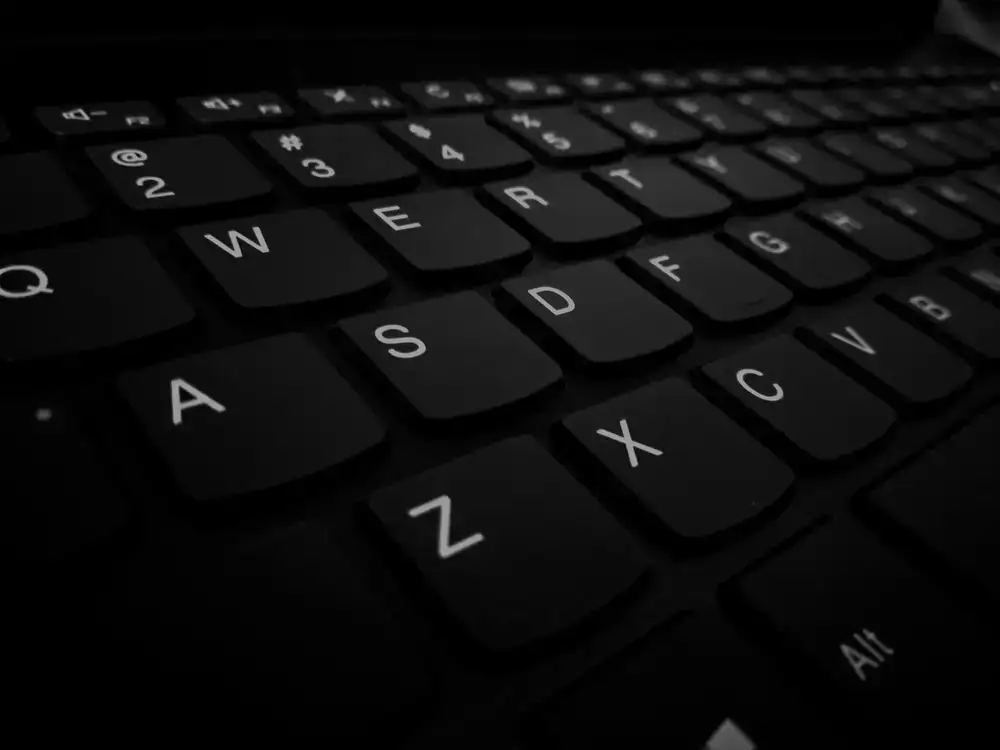 Close up of a Flight Management Computer keypad